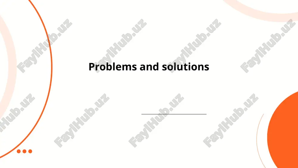 problems and solutions — PPTX