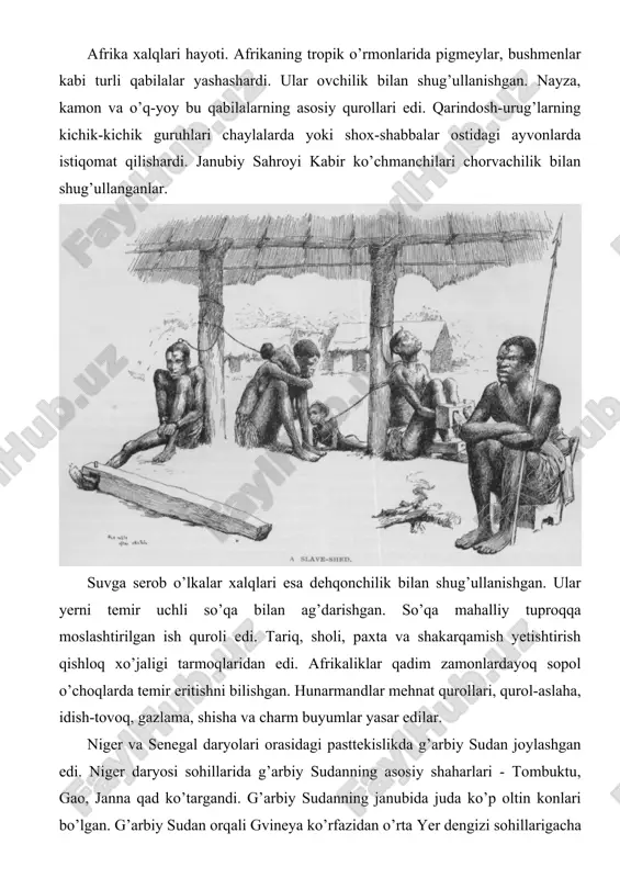 afrika xalqlari hayoti — DOCX