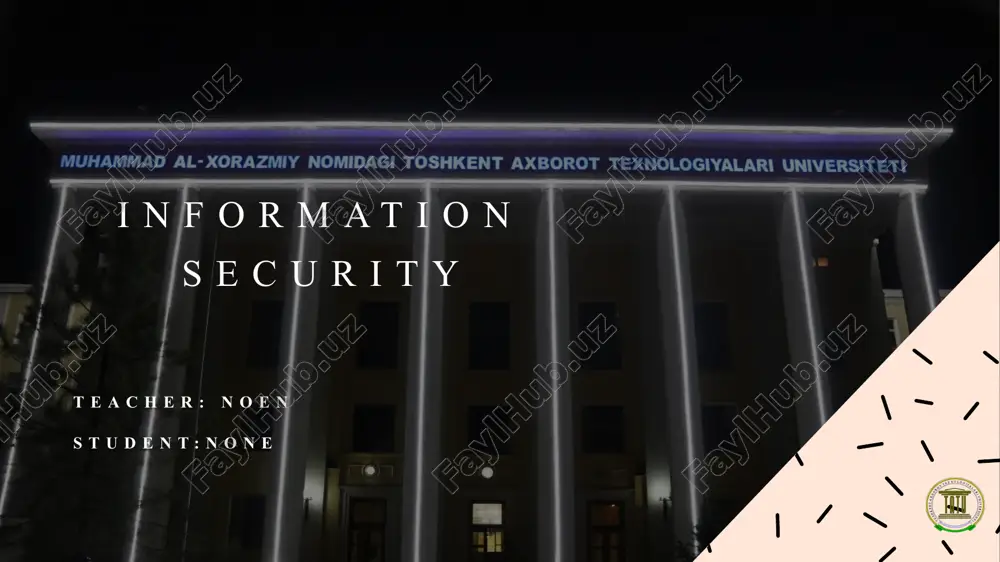 information security — PPTX