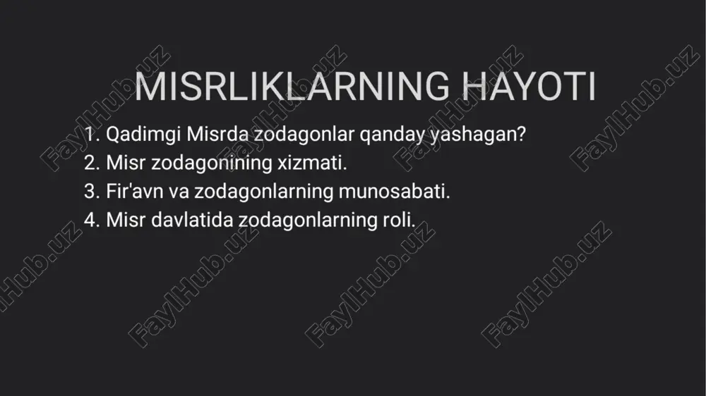 misrliklarning hayoti — PDF