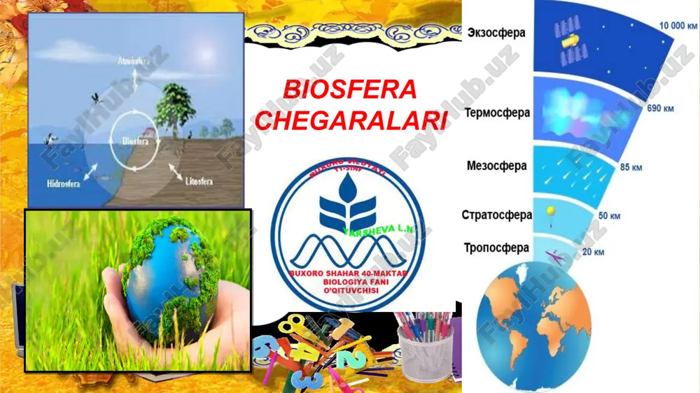 biosfera chegaralari — PPT