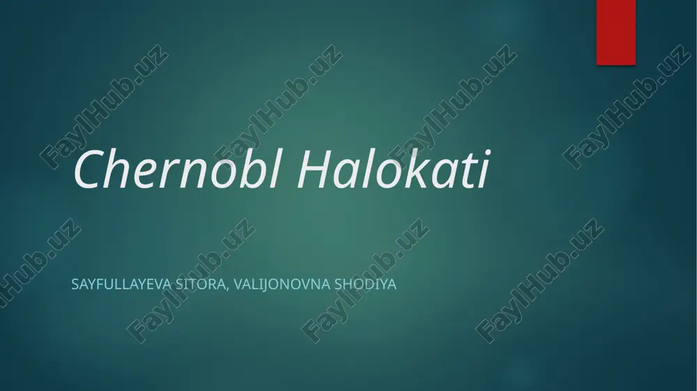 chernobl halokati — PPTX