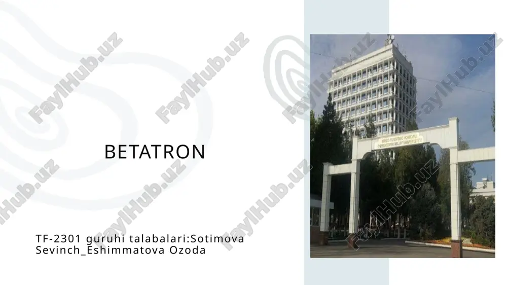 betatron 3 — PPTX