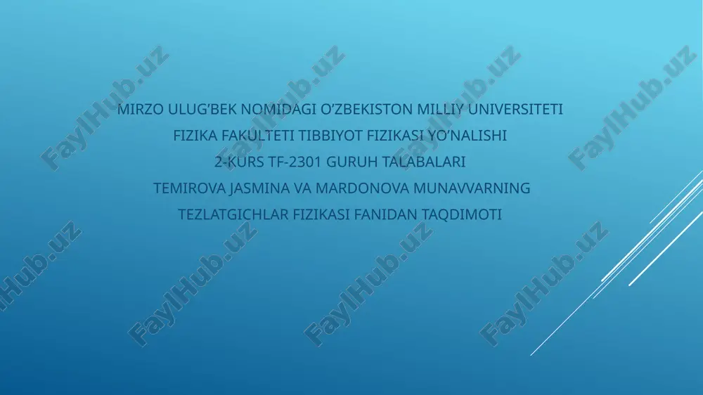 kaskadli generatorlar tuzilishi va ishlash prinsiplari — PPTX