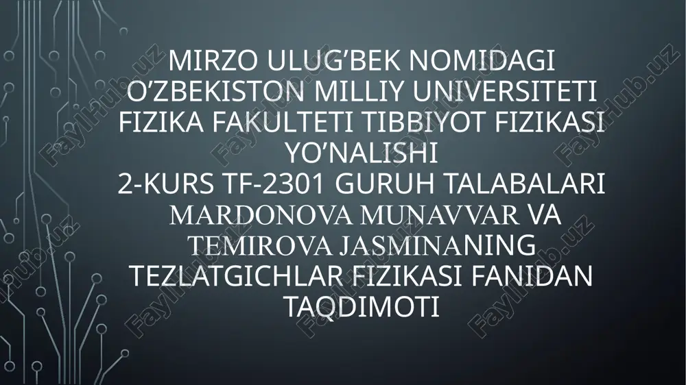 van-de-graaf generatori yangi avlodlari — PPTX