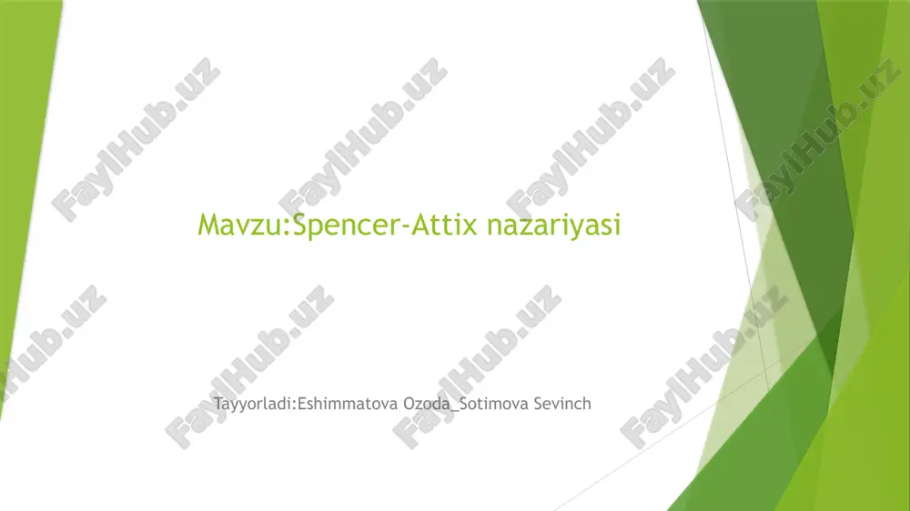spencer-attix nazariyasi — PPTX