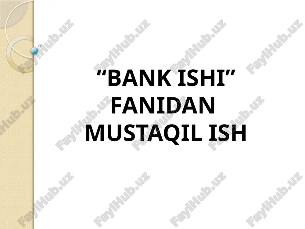 bank ishi — PPTX