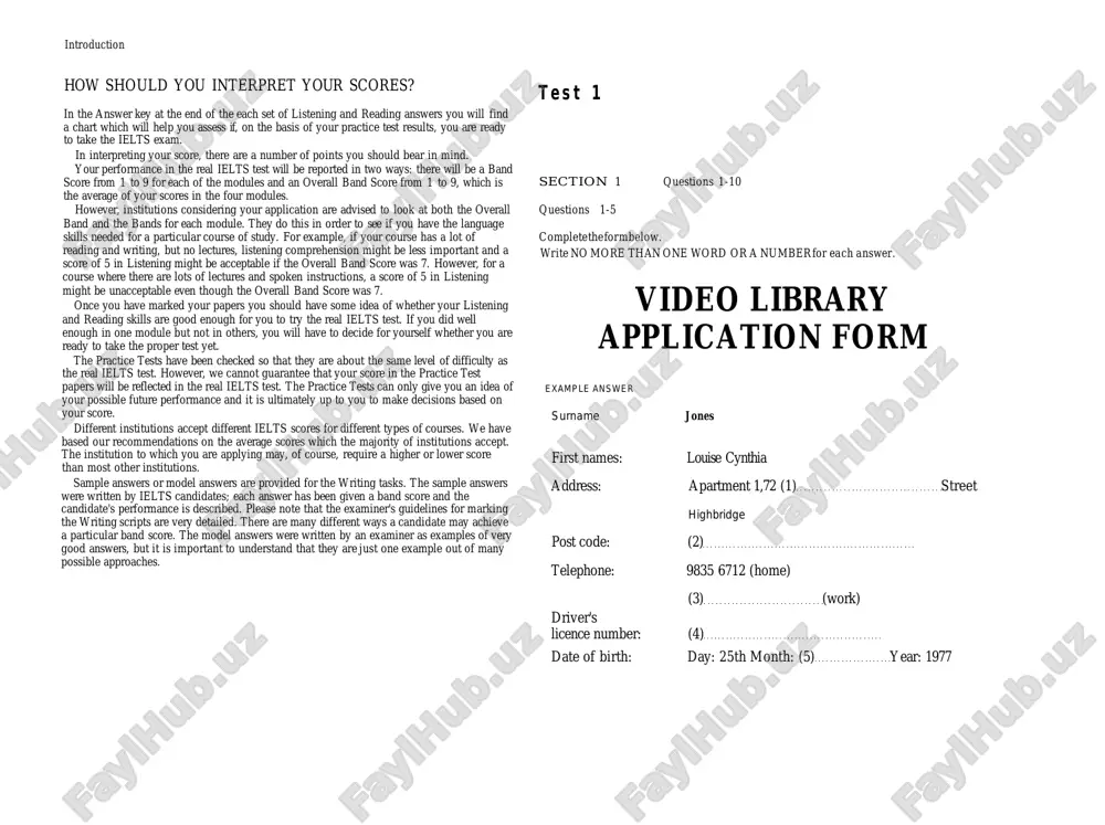 ielts test 2025 — PDF