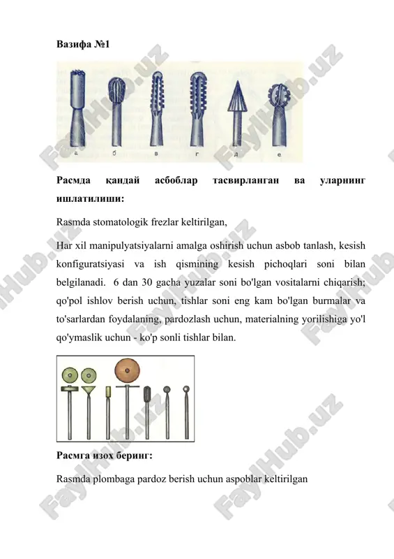 stomatologik(ishchi daftar) asboblar prs 7 — DOCX