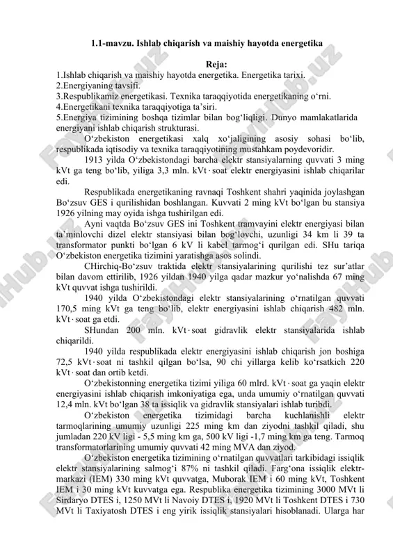 energetika tarixi — DOC
