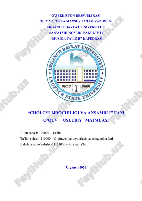 cholg‘u ijrochiligi va ansambli — DOC