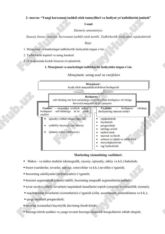 dasturiy annotatsiya: “yangi koronani tashkil etish tamoyillari va faoliyat yo’nashlari” — DOC