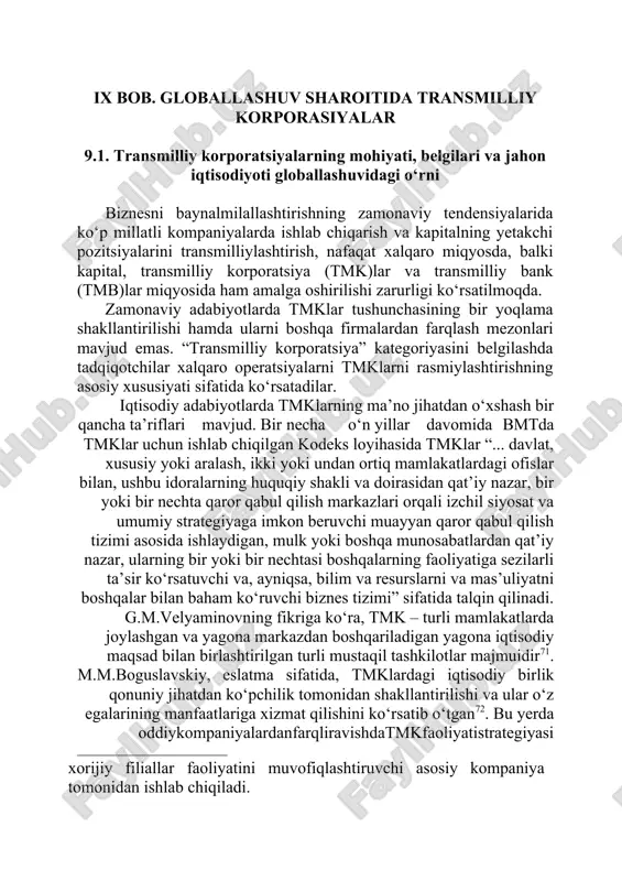 transmilliy korporatsiyalar — DOC