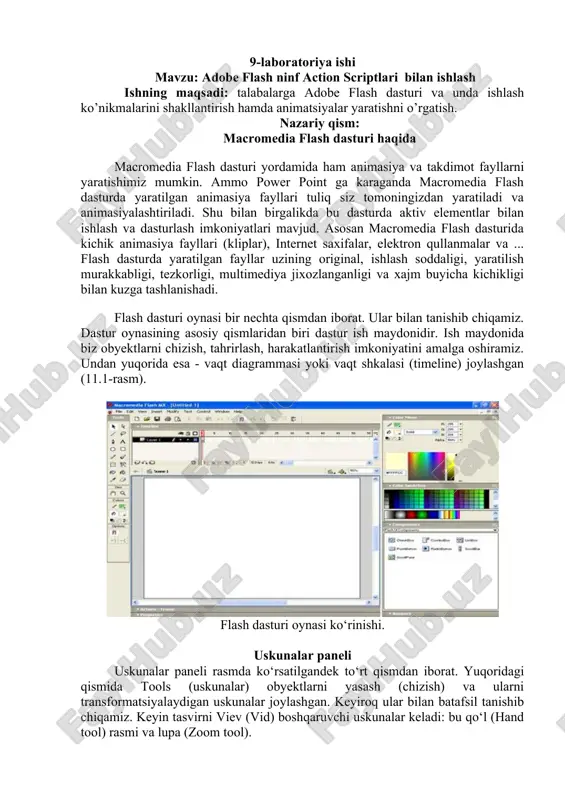 adobe flash dasturi — DOC