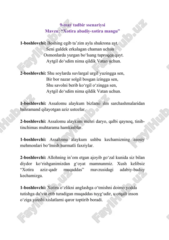 9-may tadbir ssenariysi — DOC