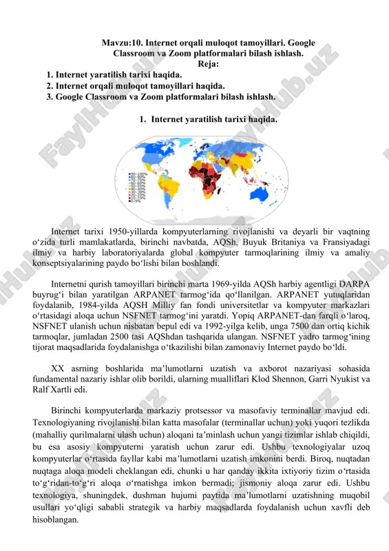 internet orqali muloqot tamoyillari — DOC