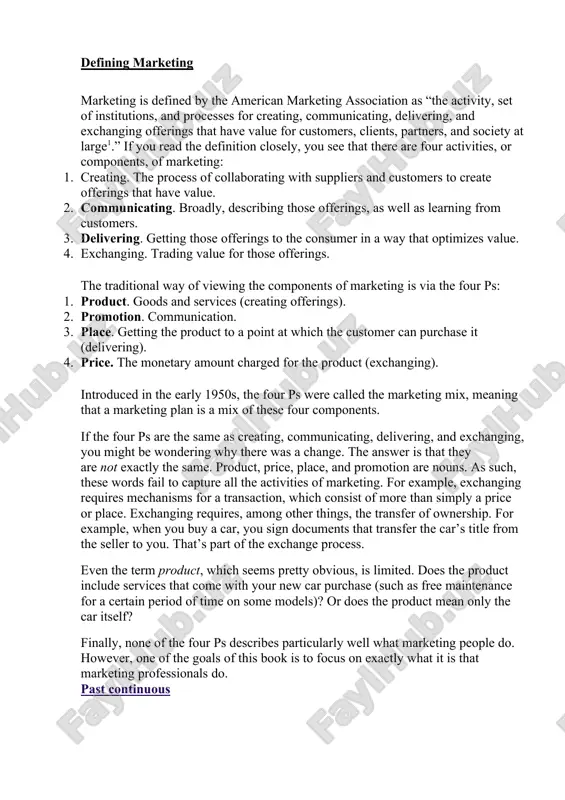 marketing konseptsiyasi — DOC
