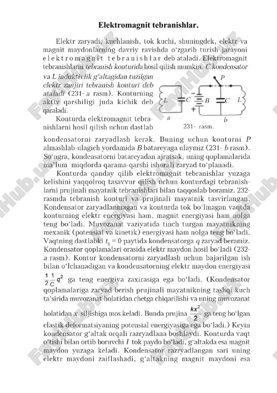 elektromagnit tebranishlar — DOC