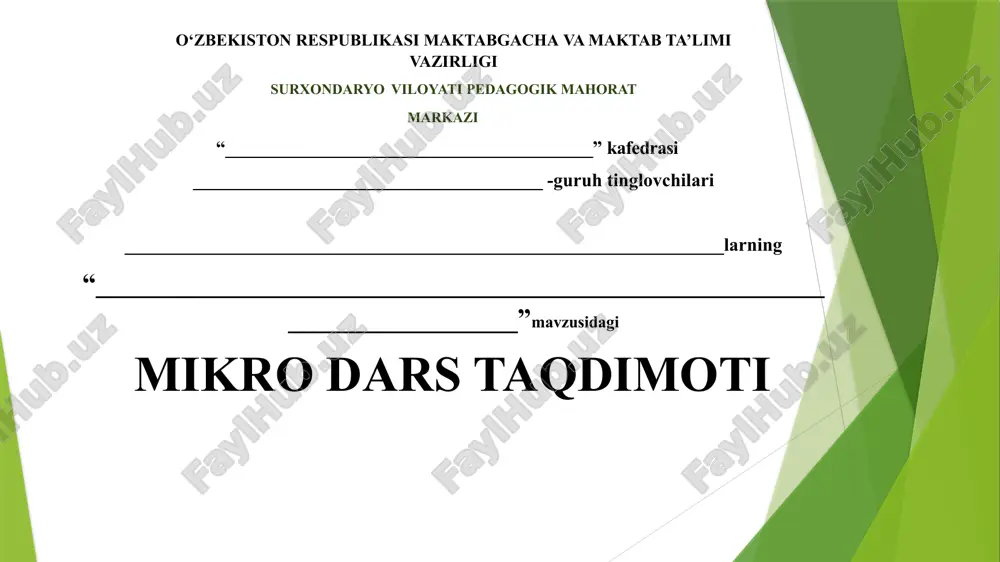 yer yuzi aholisining tabiatga tasirimikro dars taqdimoti — PPTX