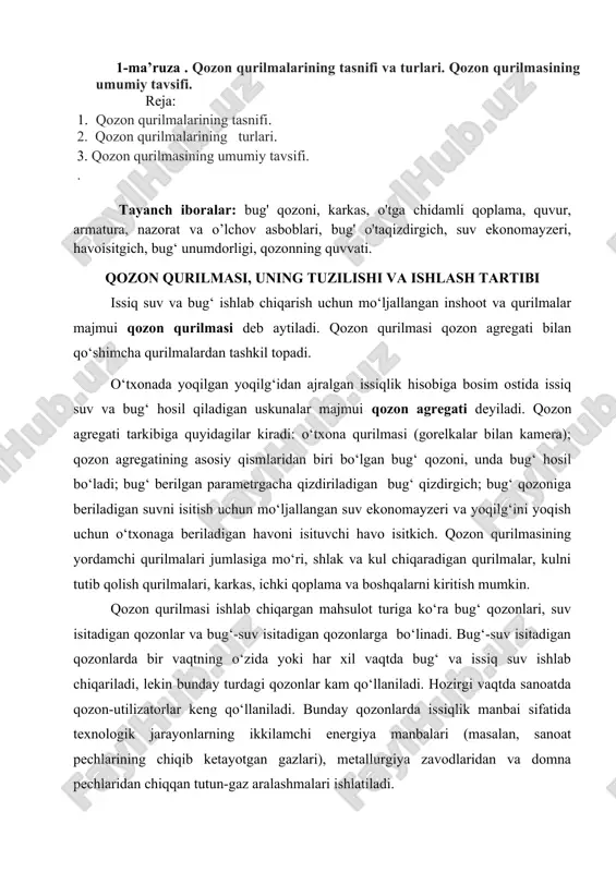 qozon qurilmalari — DOCX