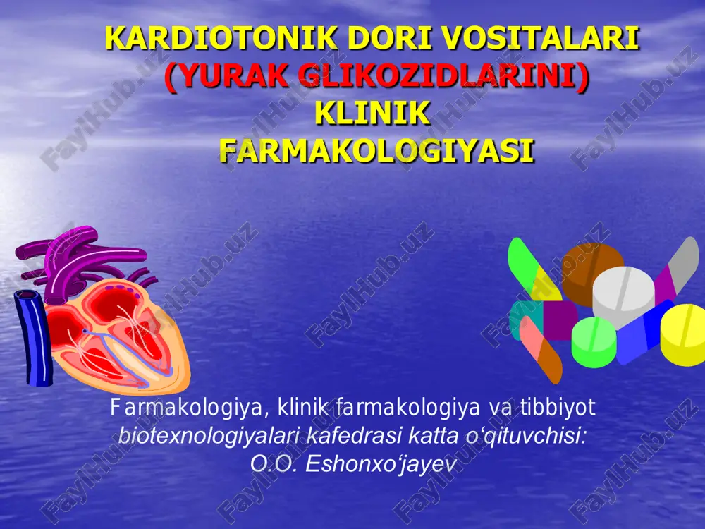 kardiotonik dori vositalari — PDF