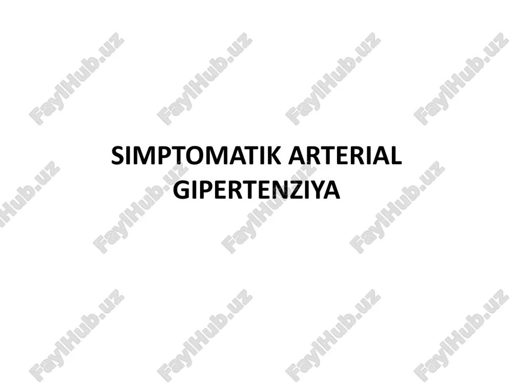 simptomatik arterial gipertenziya — PDF