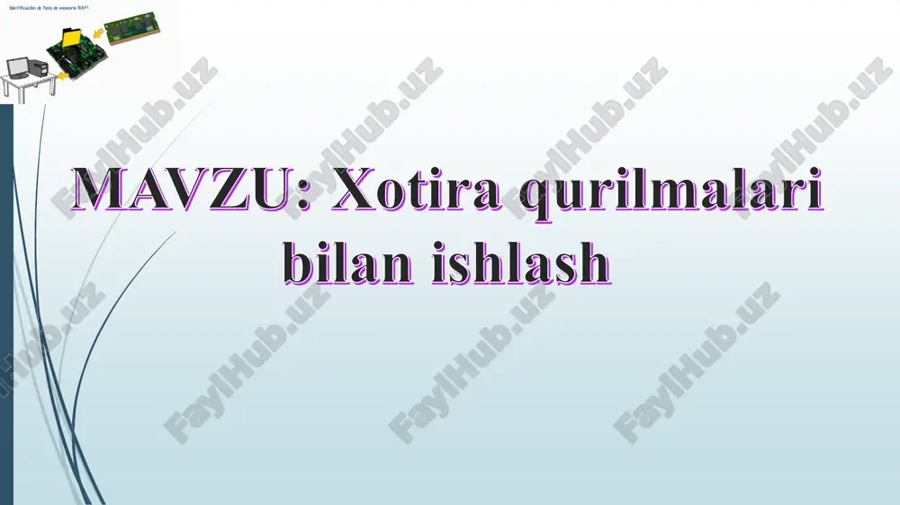 xotira qurilmalari bilan ishlash — PDF