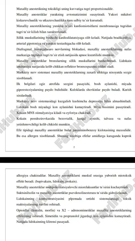 maxalliy anestetiklar — PDF