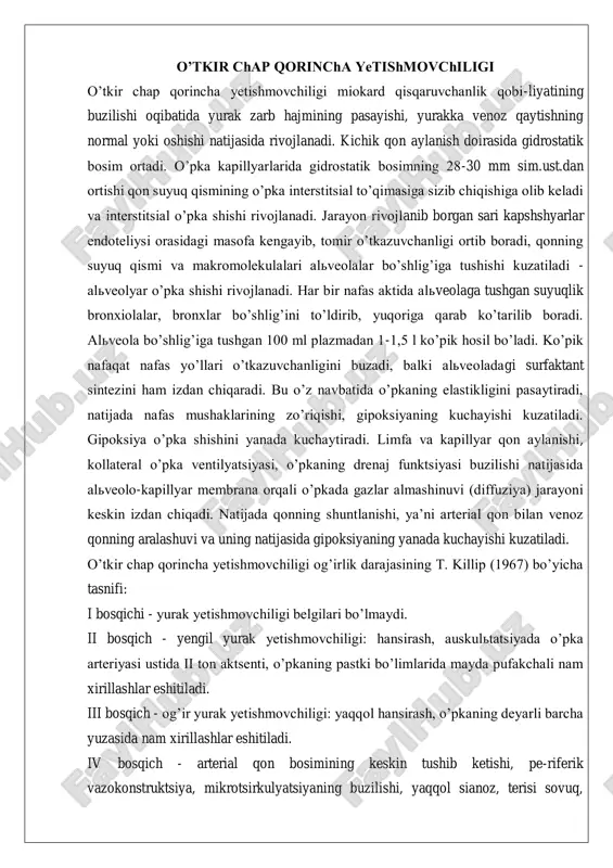 oʼtkir chap qorincha yetishmovchiligi — PDF