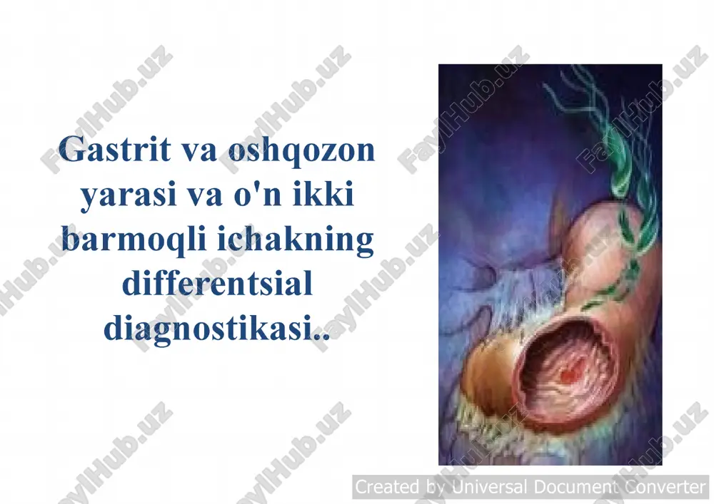 oshqozon kasalliklari — PDF