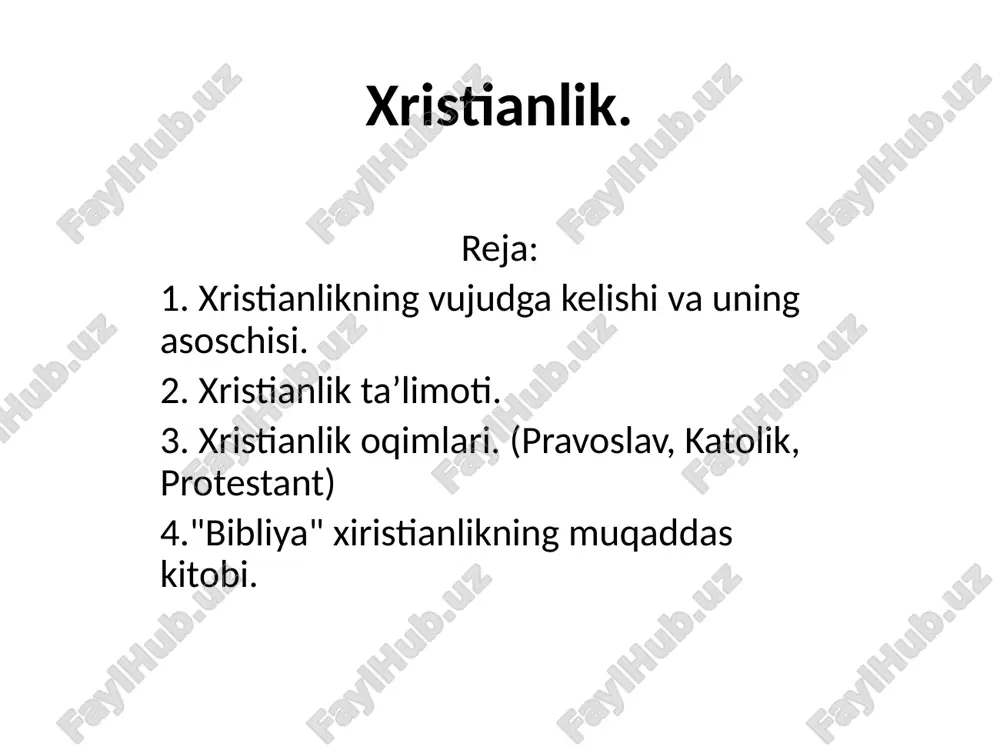 xristianlik — PPTX