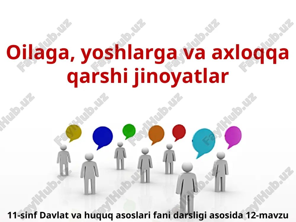 jinoyatlar va huquqshunoslik — PPTX