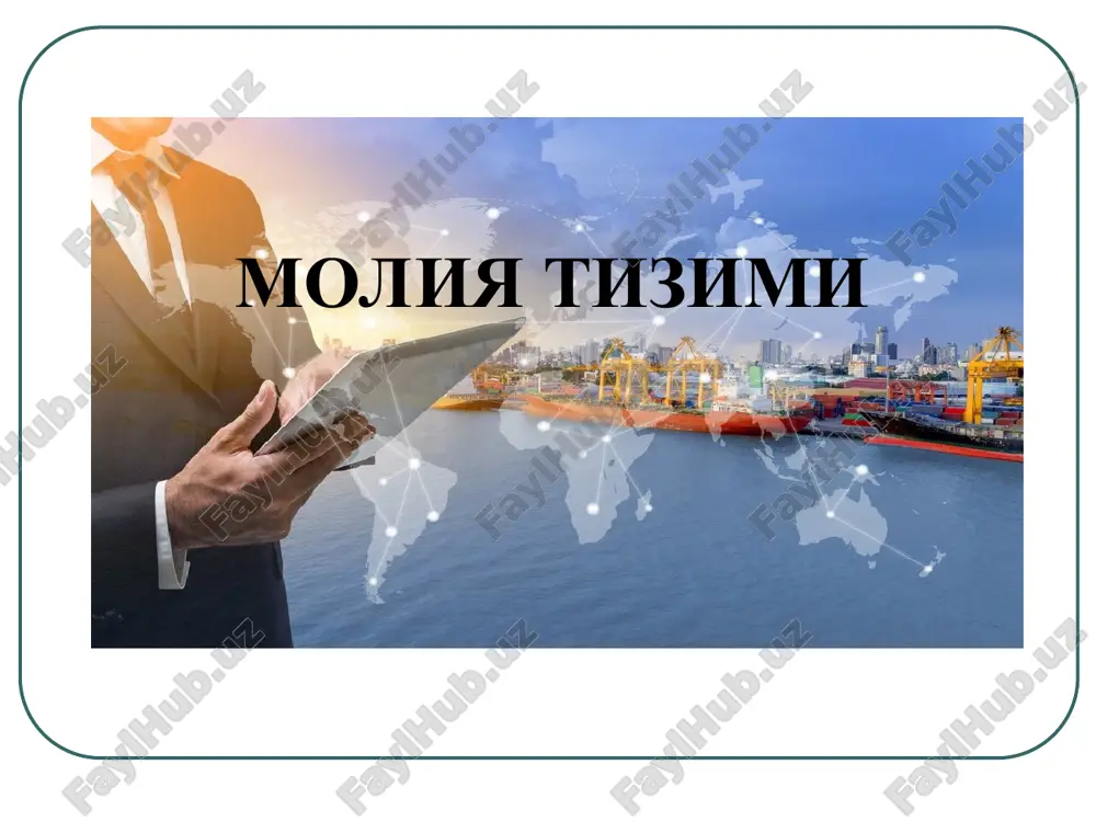 moliya tizimi — PPT