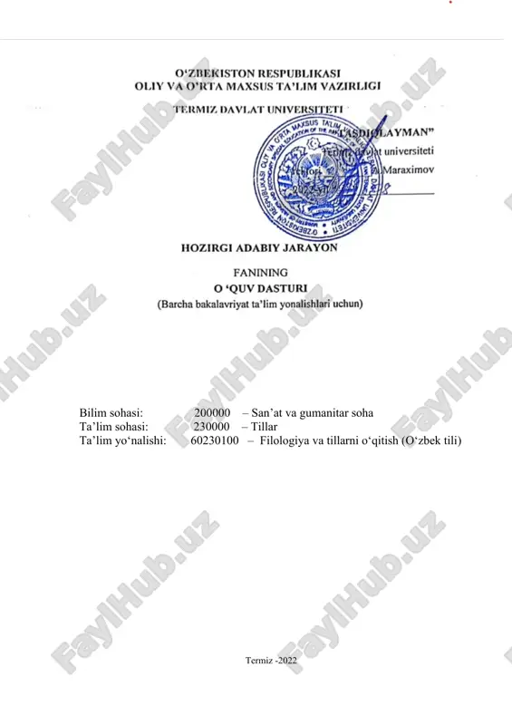 auditoriya mashgulotlari — DOC