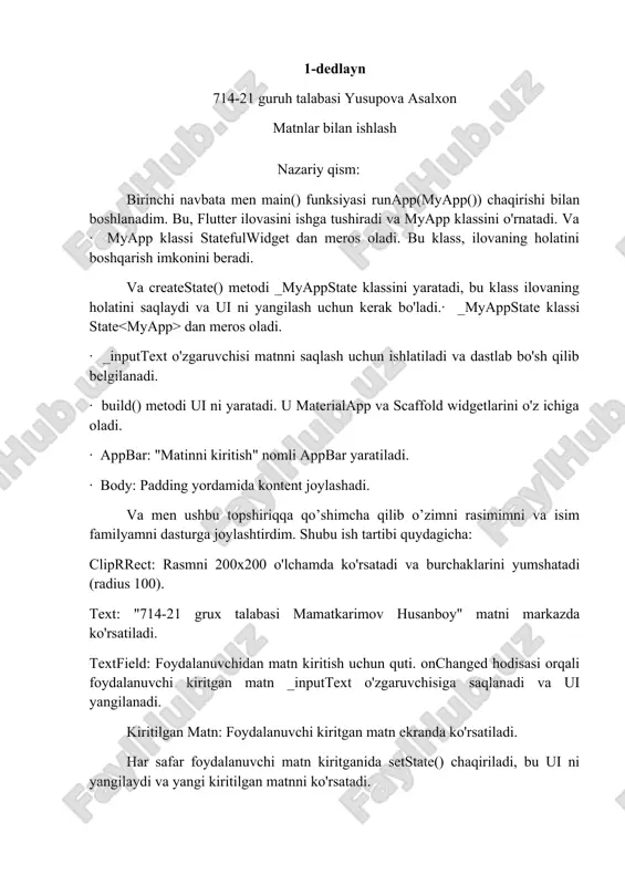 matnni kiritish ilovasi — DOCX