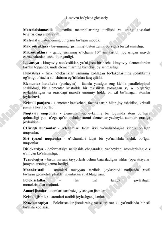 materialshunoslik — DOCX