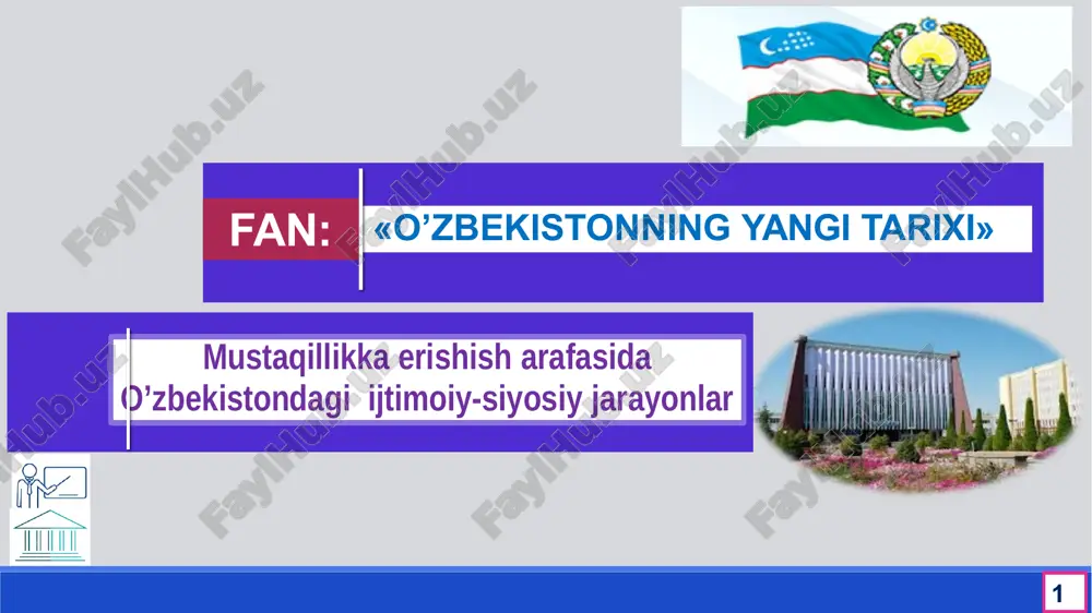 mustaqillikka erishisharafasida — PPTX