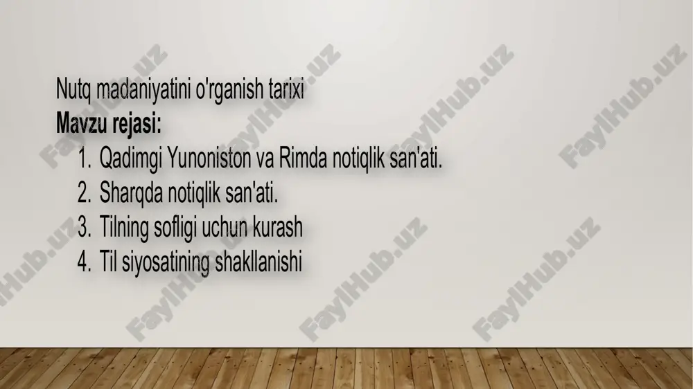 adabiy til rivojining xususiyatlari — PPTX