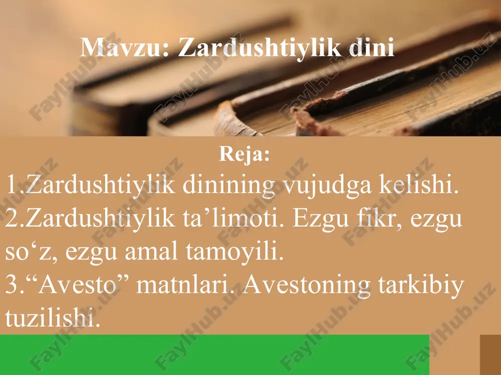 zardushtiylik — PPT
