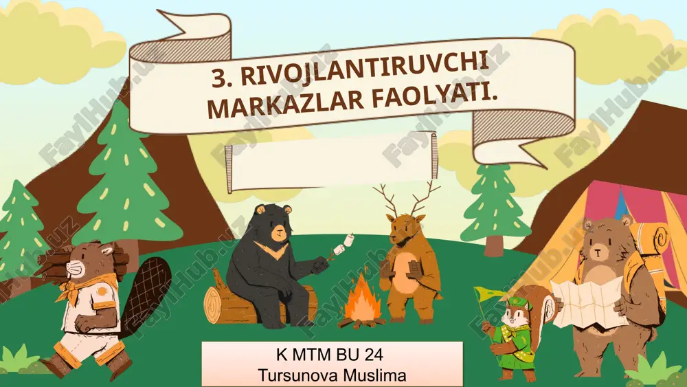 rivojlantiruvchi markazlar faolyati — PPTX