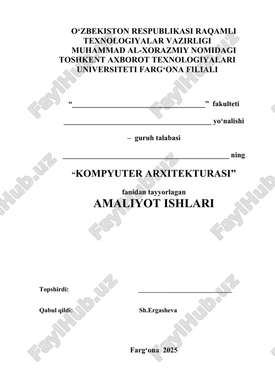 kompyuter arxitekturasi — DOCX