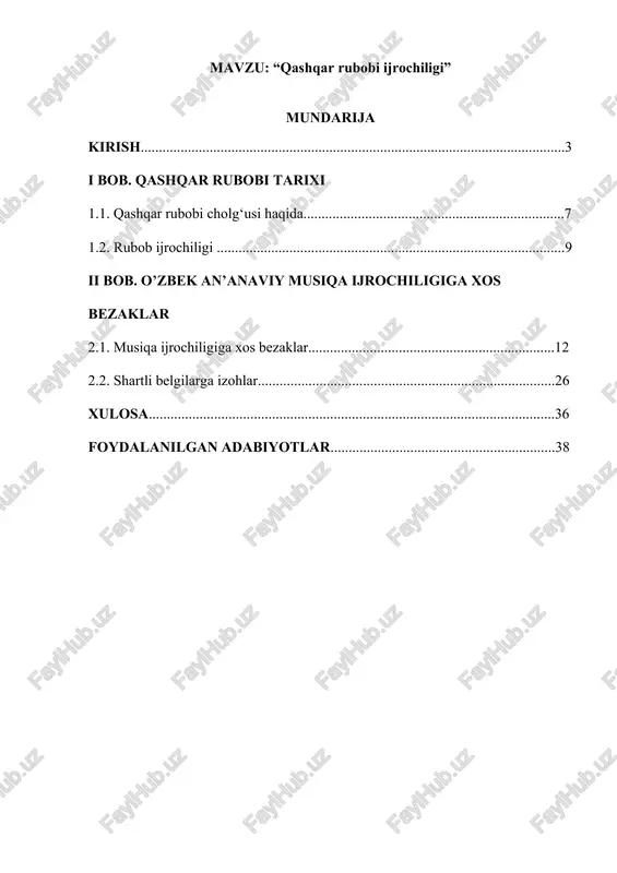 qashqar rubobi ijrochiligi — DOCX
