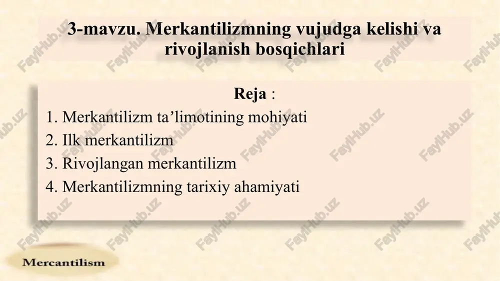 merkantilizm — PPTX