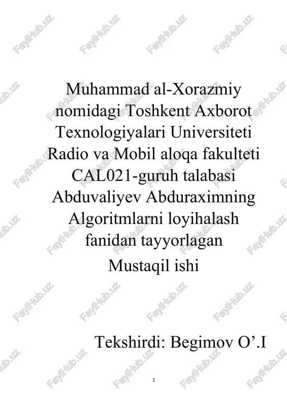 ketma-ketliklar, to'plamlar, daraxtlar va graflarni ifodalash usullari — DOCX