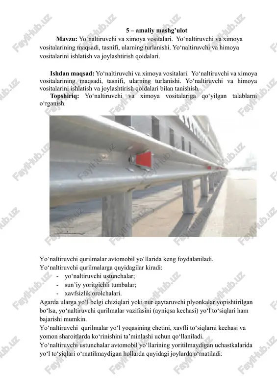 yo‘naltiruvchi va ximoya vositalari — DOCX