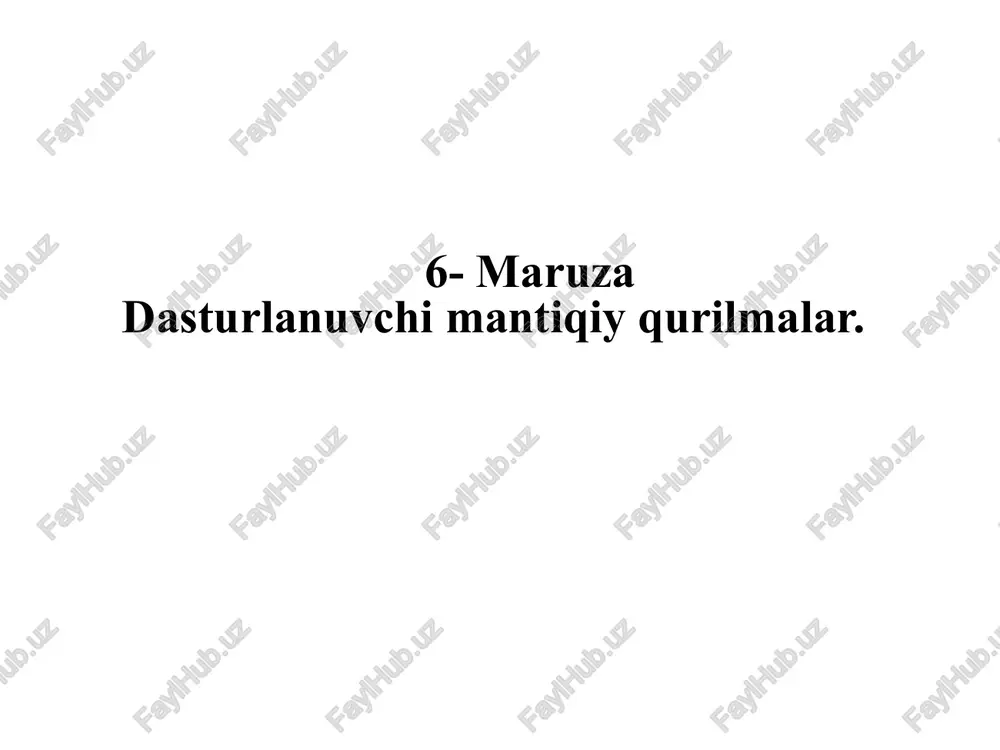 integral mikrosxemalar — PPTX