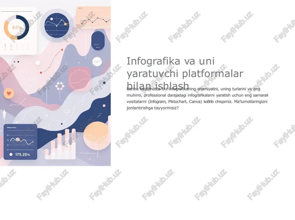 infografika va uni yaratuvchi platformalar bilan ishlash — PPTX