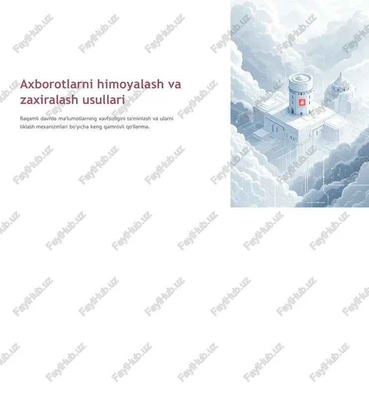 axborotlarni himoyalash va xavfsizlash usullari — PPTX