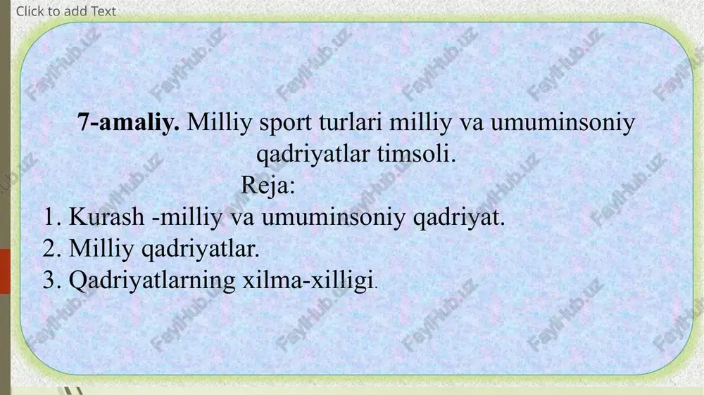 milliy sport turlari — PPTX