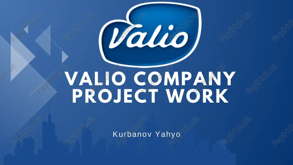 valio company project work — PDF